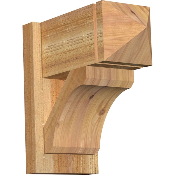 Ekena Millwork Legacy Arts & Crafts Rough Sawn Outlooker, Western Red Cedar, 8"W x 16"D x 16"H OUT08X16X16LEC03RWR - main